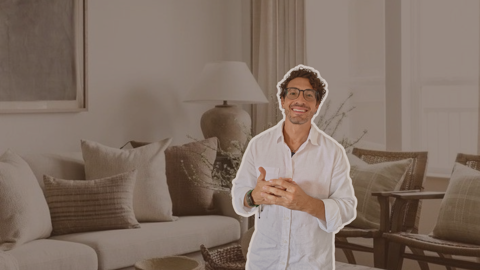 Interior cálido y sereno para la cabecera