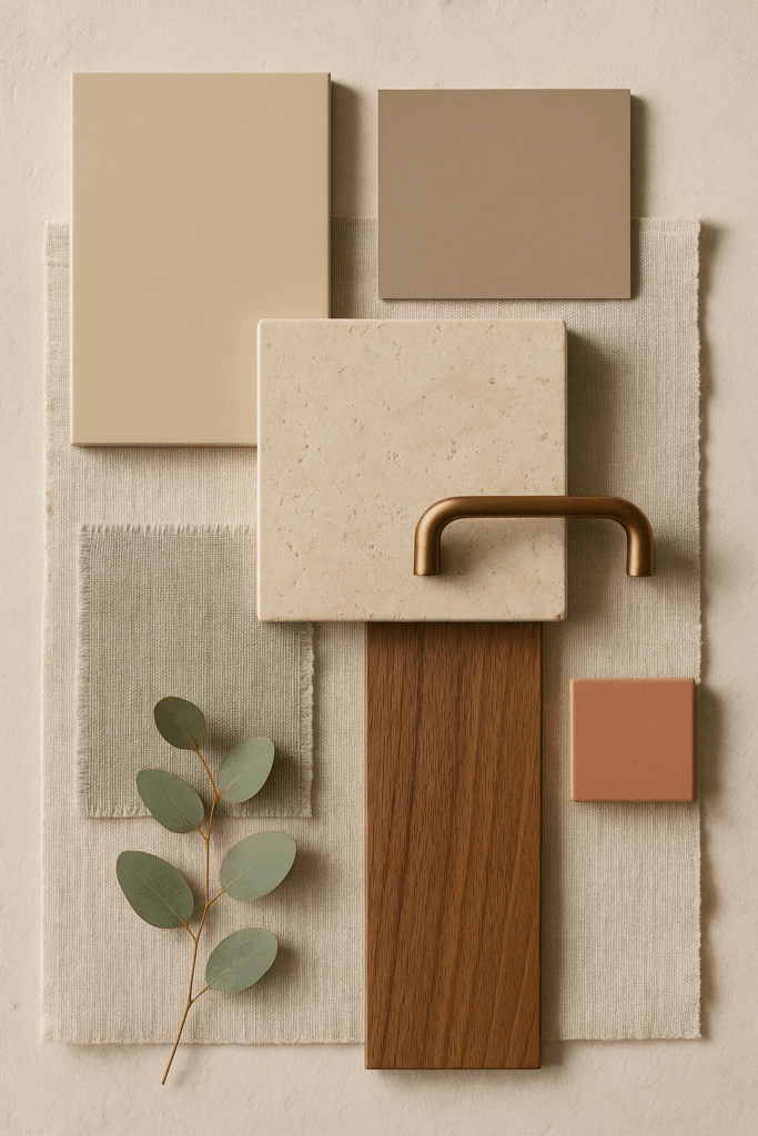 paleta de materiales para interiorismo